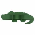 Homeroots 11 x 30 x 4.5 in. Green Alligator Modern Wall Shelf 383235